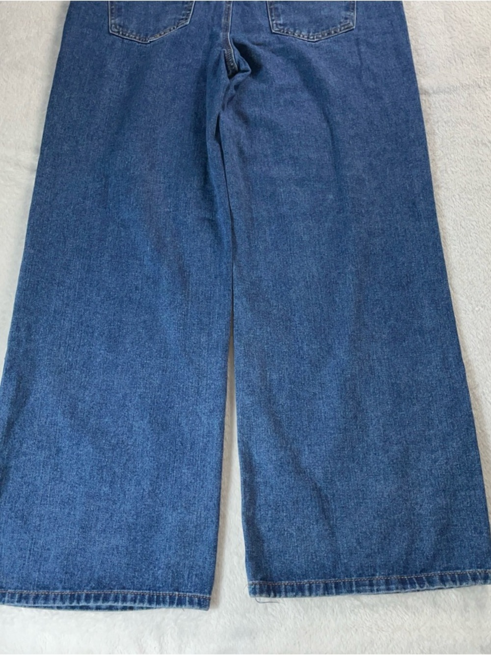 Gogo Jeans Women’s Size Med Blue Denim Overalls With Embroidered Red Cherries - Picture 12 of 16